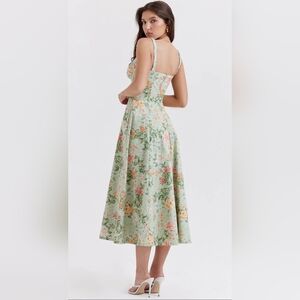 House Of CB Pink Midi Sundress For Wedding Guest